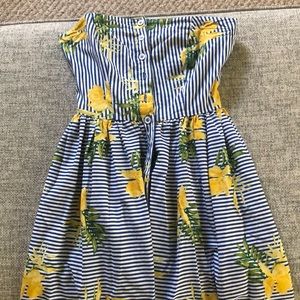Sunflower and strip dress